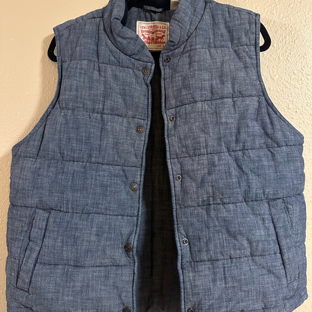 Levi's Denim Vest with Button Detail